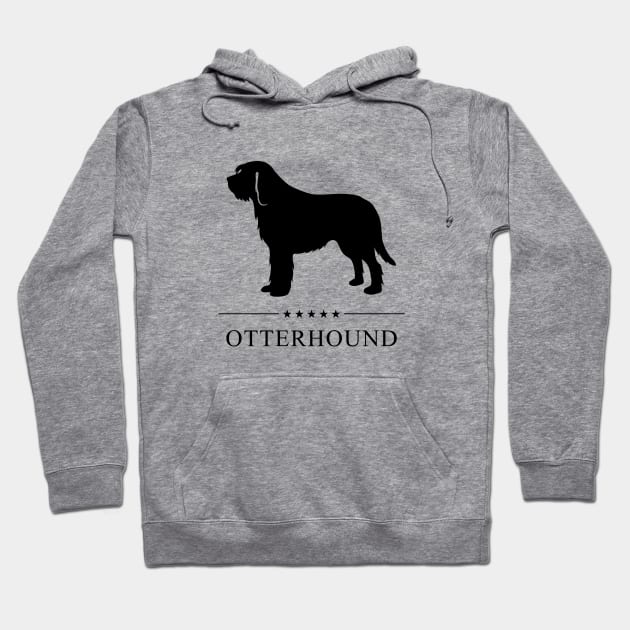 Otterhound Black Silhouette Hoodie by millersye